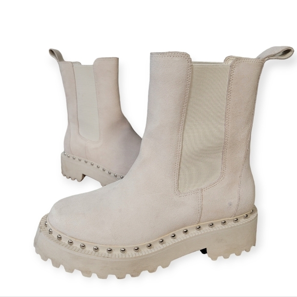 Vince Camuto Meendey Platform Chelsea Boot Chunky Lug Sole Heels Size 7 - Picture 1 of 17